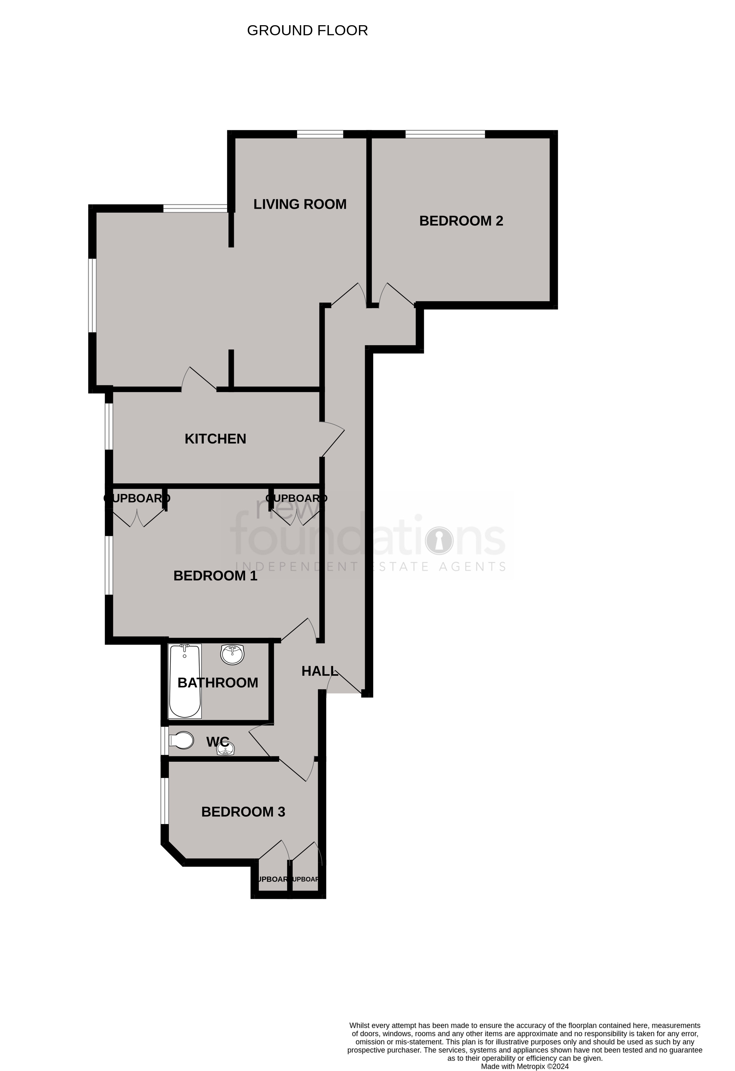 Floorplans For Bedford Avenue, Bexhill-on-Sea, East Sussex