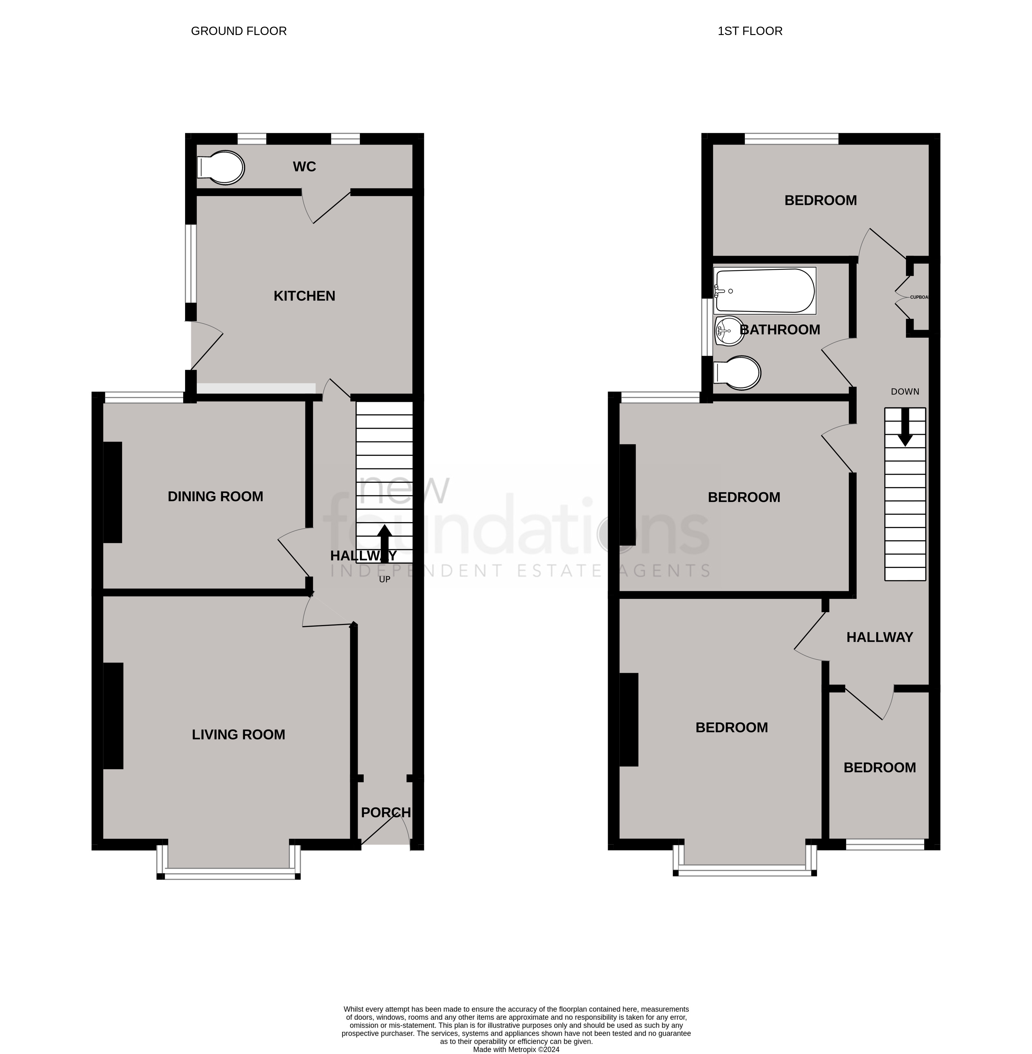 Floorplans For Claremont Road, Bexhill-on-Sea, East Sussex