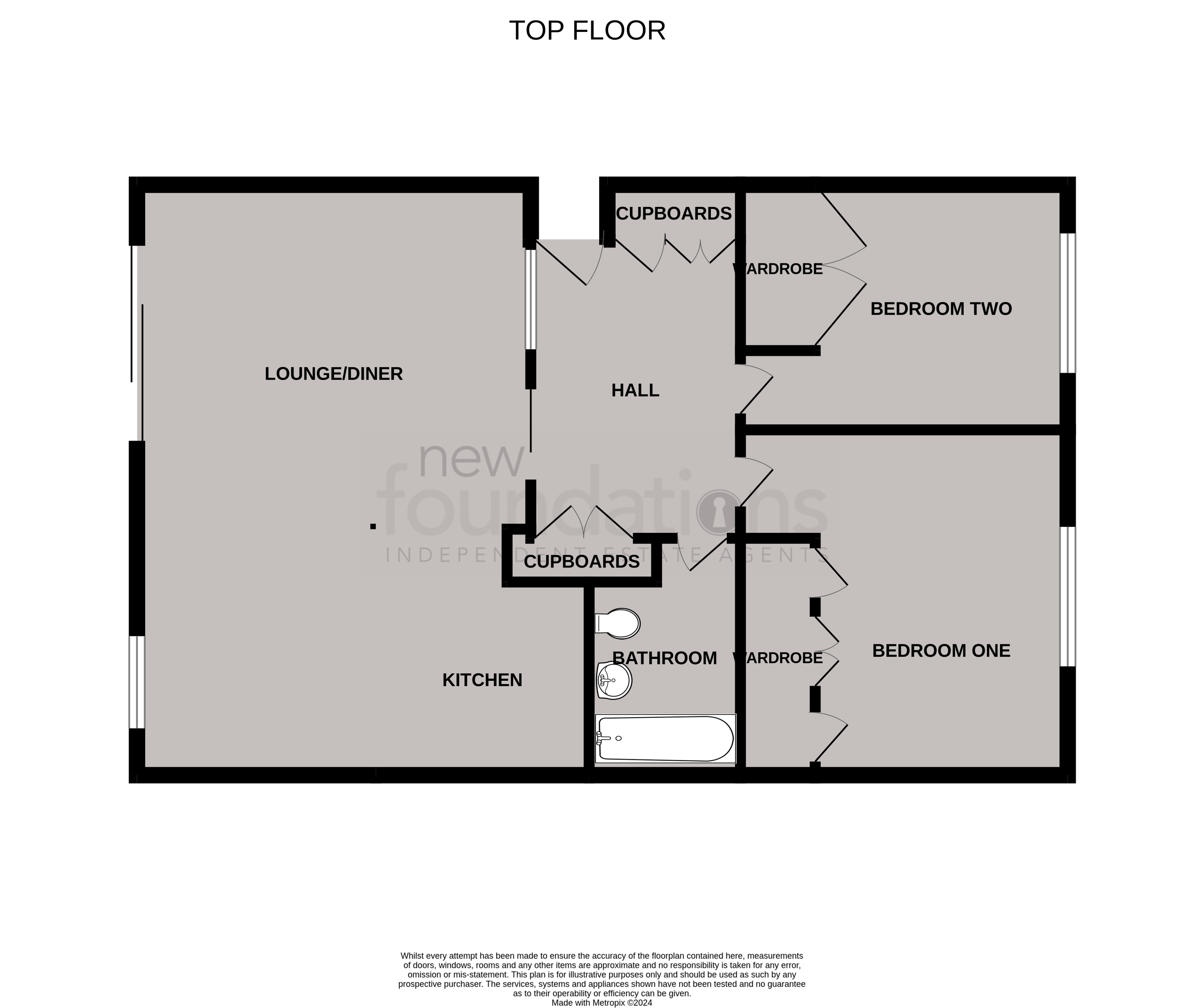 Floorplans For De la Warr Parade, Bexhill-on-Sea, East Sussex