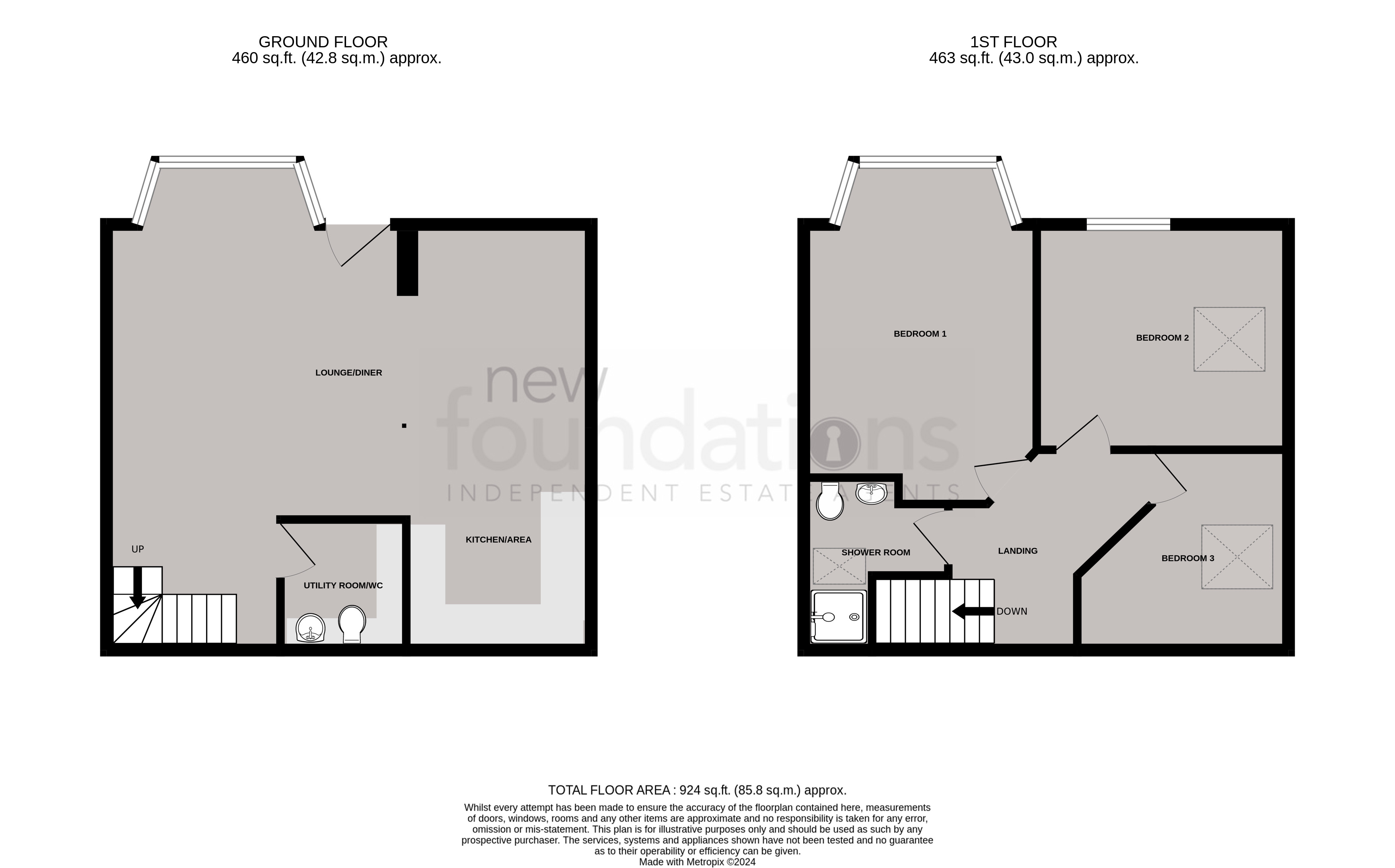 Floorplans For Reginald Road, Bexhill-on-Sea, East Sussex