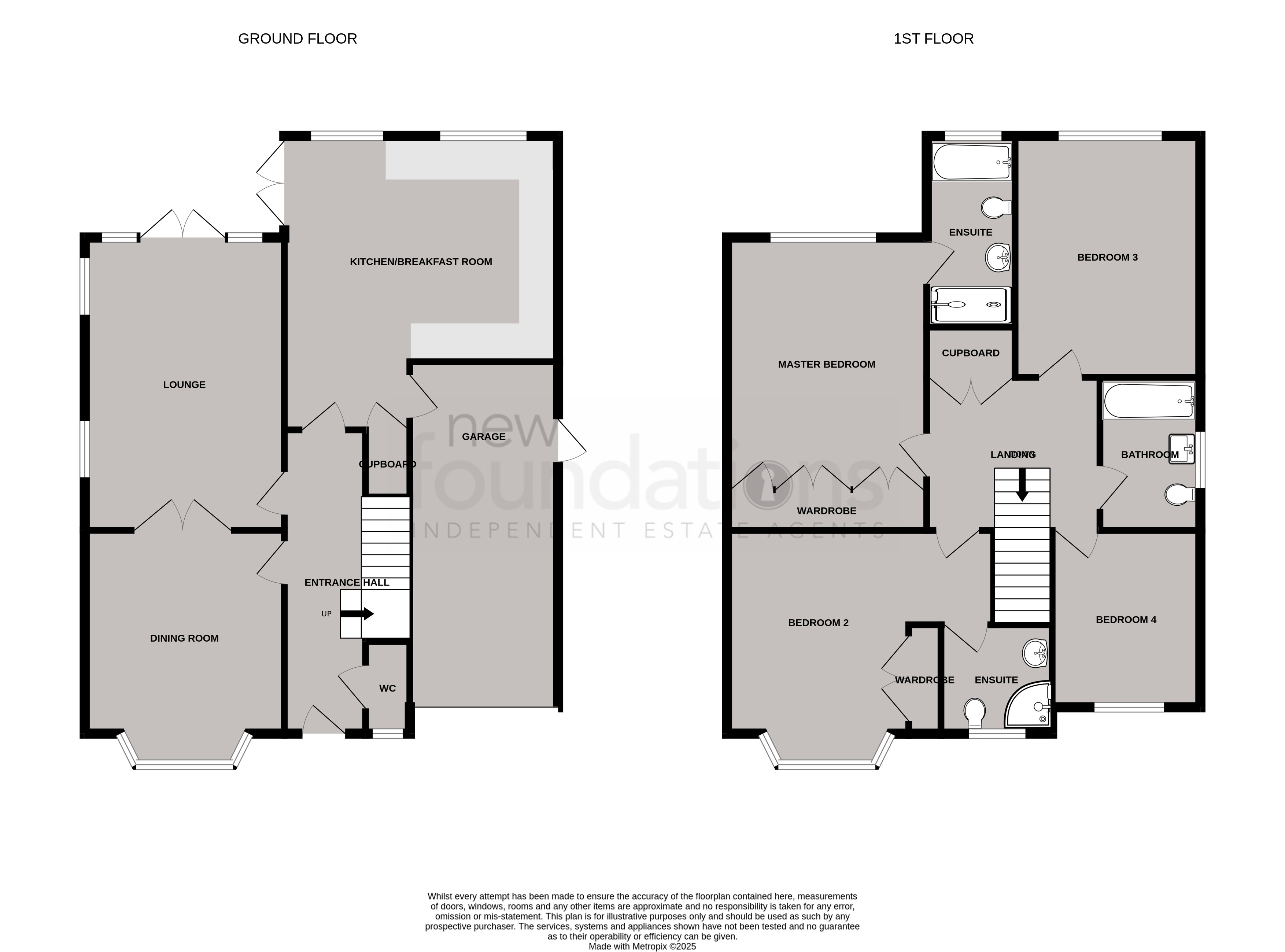 Floorplans For Woodlands Way, Hastings, East Sussex